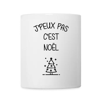 Noël / Fête / Cadeau / Famille / Sapin / Neige - Mug - white - Front