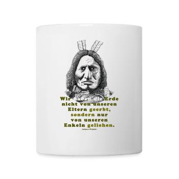 Red Horse - indigene Weisheit - Tasse - Weiß - Vorne