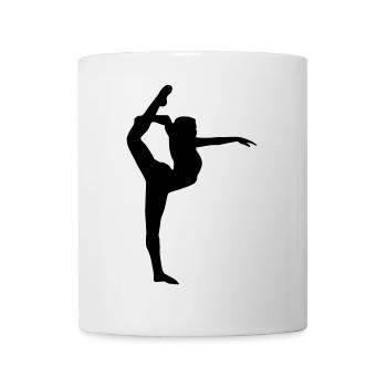 Yoga, Tänzerin, Turnerin - Tasse - Weiß - Vorne