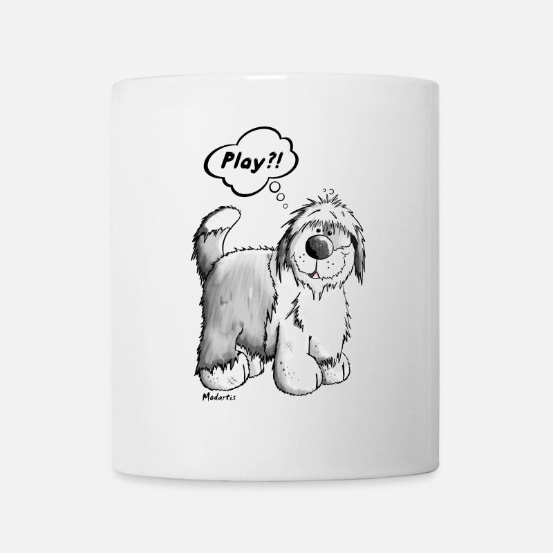 Playing Bobtail - Mug blanc - blanc