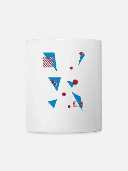 Retro Muster - Tasse - Weiß