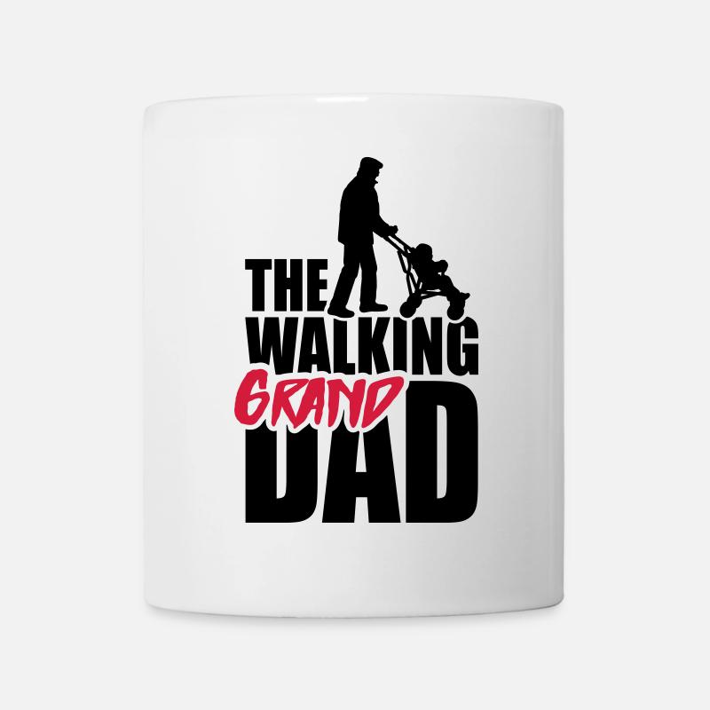 The walking (grand) dad - grandad - Tasse - Weiß