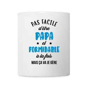 Papa - Fête des Pères - Anniversaire - Bébé - Mug blanc - blanc - Devant