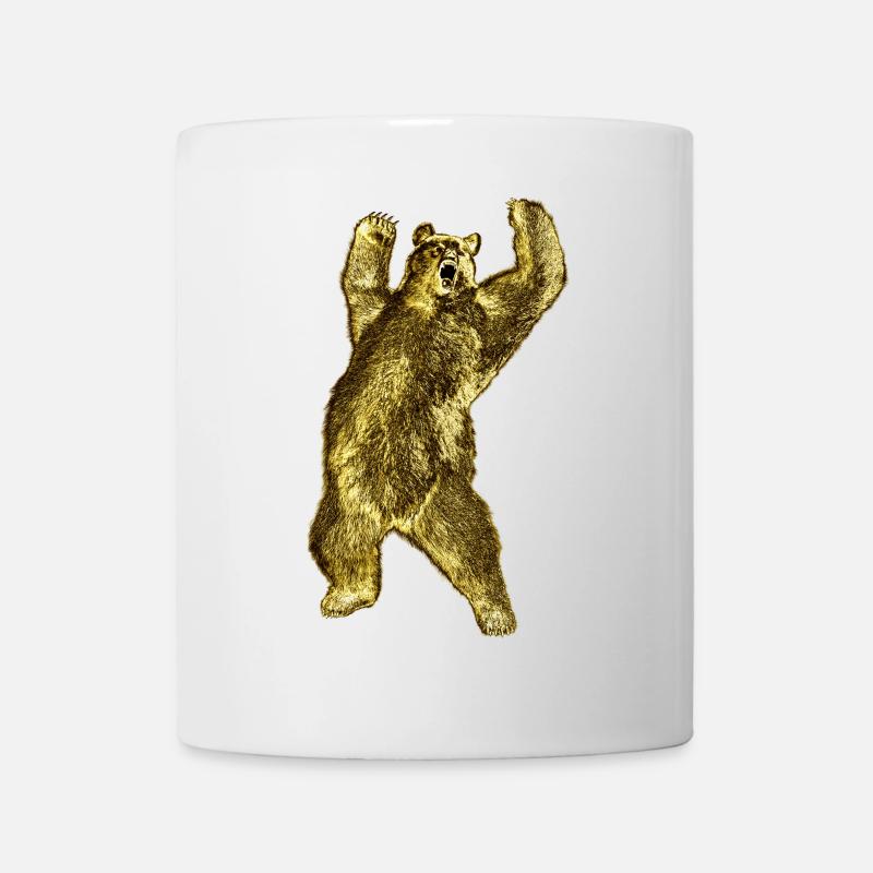 Apparence puissante d’ours - Mug blanc - blanc