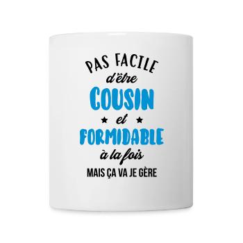 Cousin - Cousine - Famille - Naissance - Bébé - Mug - white - Front