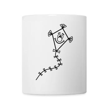 Einen lustigen Drachen steigen lassen - Tasse - Weiß - Vorne