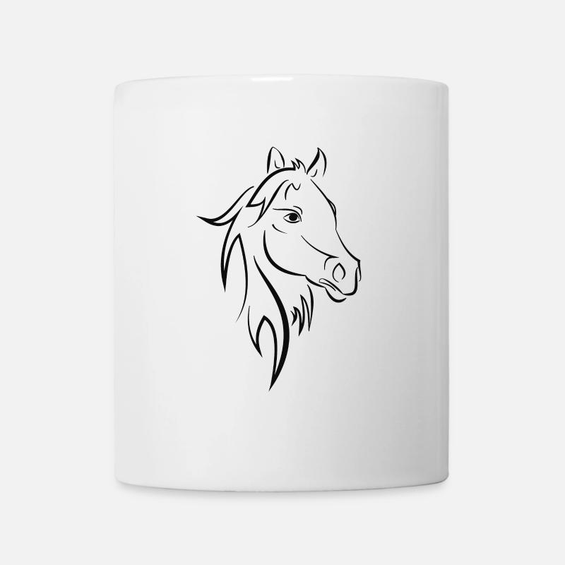 horse - Mug - white