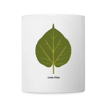 Lindenblatt - Tasse - Weiß - Vorne