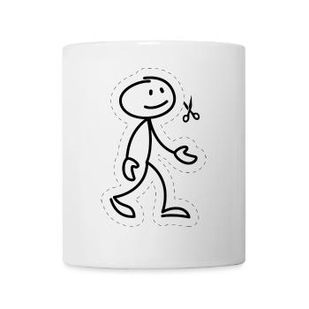 Stick Figure | Stick figures to cut out - Mug - white - Front