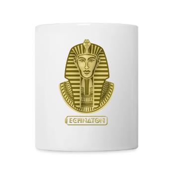Pharaonenporträt im Goldton Echnaton - Tasse - Weiß - Vorne