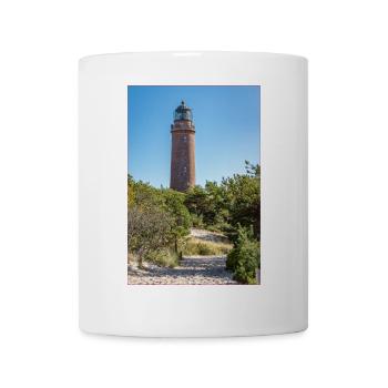Phare Darsser Localité Mer Baltique Plage ouest - Mug blanc - blanc - Devant