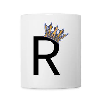 R with Crown – Royal Typo Design - Mug - white - Front