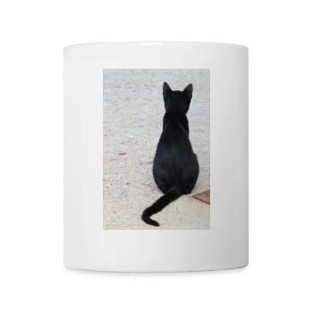 Katze Kätzchen Katzenshirt Geschenk - Tasse - Weiß - Vorne