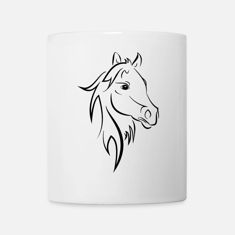 Pferd - Tasse - Weiß