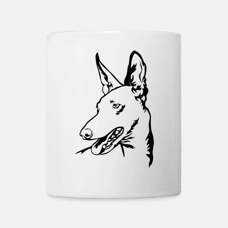 Tête Podenco - Mug blanc - blanc
