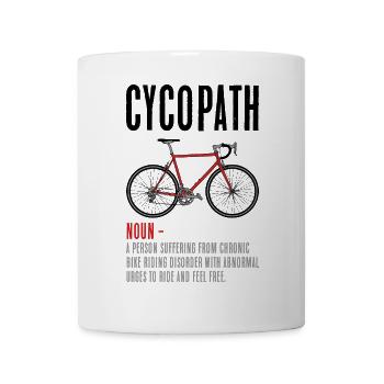 Crimson Line Bike Art - Mug - white - Front