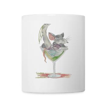 Ratfoodz' Rattini - Cocktail Rat in a Glass - Mug - white - Front