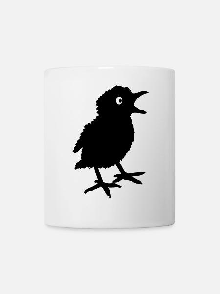 Ombre d’oiseau de poussin - Mug blanc - blanc