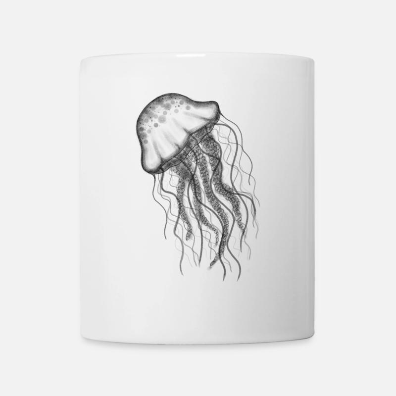 Méduses Qualle - Mug blanc - blanc