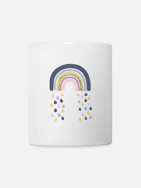 Regenbogen - Tasse - Weiß