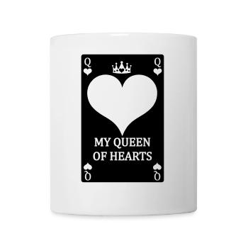 Playing card MY QUEEN OF HEARTS - Mug - white - Front