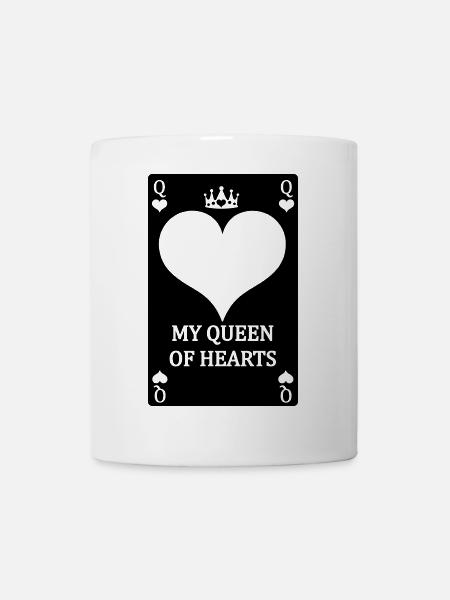 Playing card MY QUEEN OF HEARTS - Mug - white