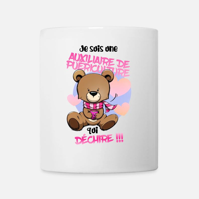 auxiliaire qui dechire - Mug blanc - blanc