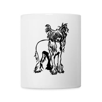 Chinesischer Schopfhund - Tasse - Weiß - Vorne