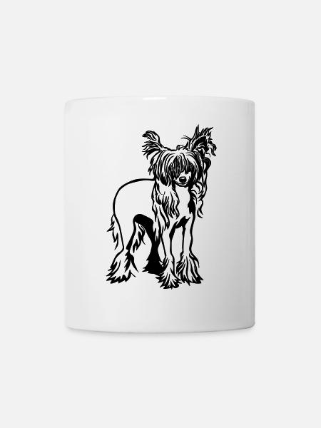 Chinesischer Schopfhund - Tasse - Weiß