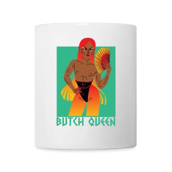 Reine masculine - Mug blanc - blanc - Devant