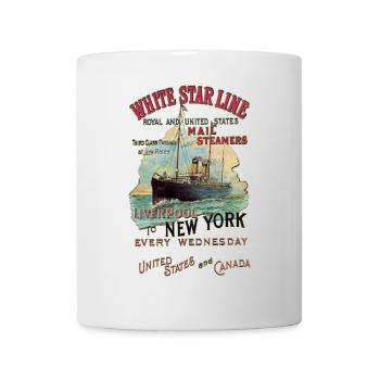 WHITE STAR LINE NEW YORK KREATION LOUIS RUNEMBERG - Tasse - Weiß - Vorne
