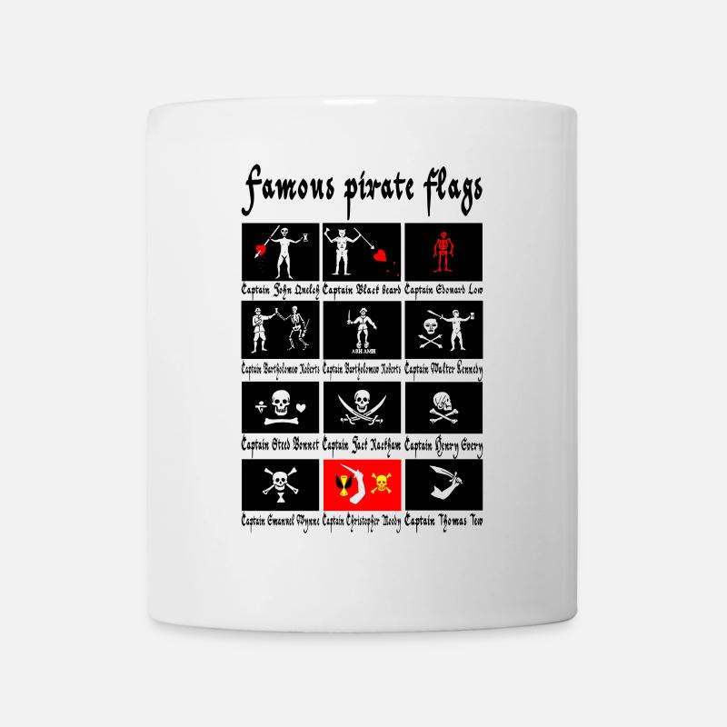 Famous pirate flags - Mug - white
