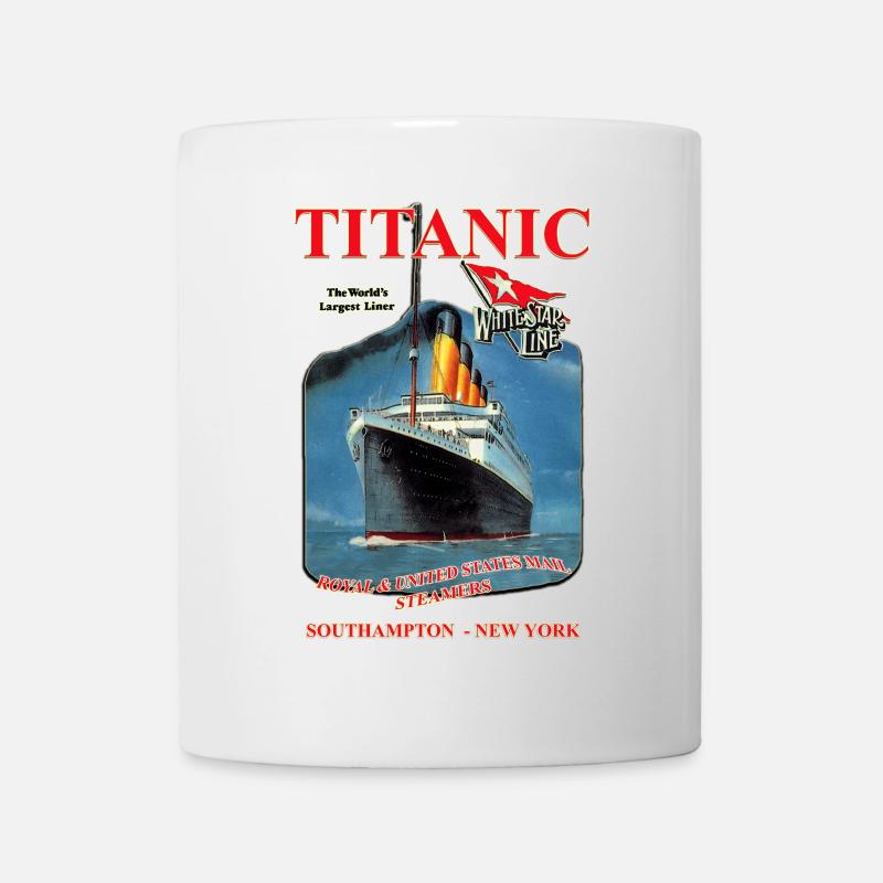 PAQUEBOT TITANIC création Louis RUNEMBERG © Adagp - Mug blanc - blanc