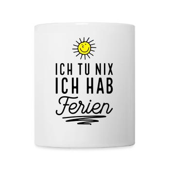 Endlich Ferien - Tasse - Weiß - Vorne