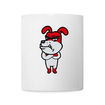 Émotion Colère Colère Combattre Chien Sentiments Chiens Sentiments - Mug blanc - blanc - Devant