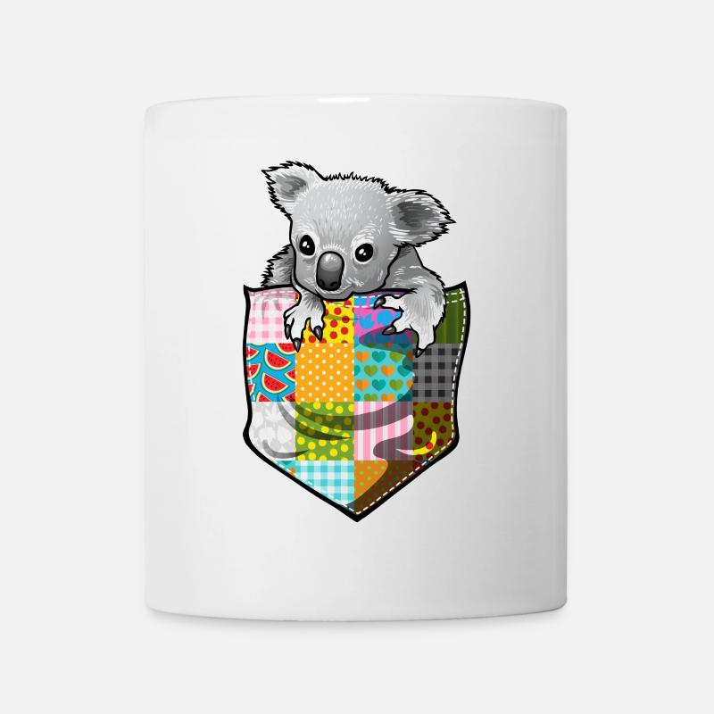 Koala de chéri dans la poche - Mug blanc - blanc