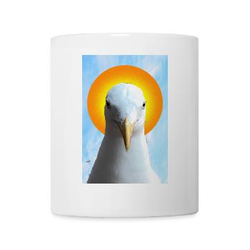 Sonne Halo Möwe Porträt - Tasse - Weiß - Vorne