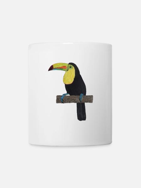 Forêt tropicale de Toucan Jungle - Mug blanc - blanc