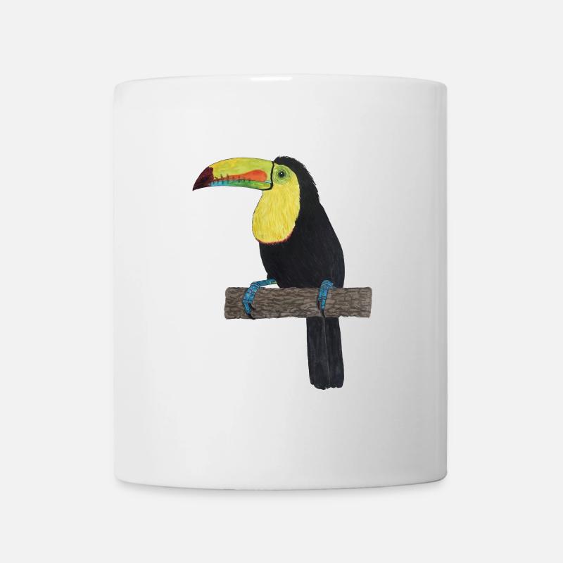 Forêt tropicale de Toucan Jungle - Mug blanc - blanc