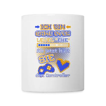 ICH BIN GAME OVER - jetzt hält SIE den Controller - Tasse - Weiß - Vorne