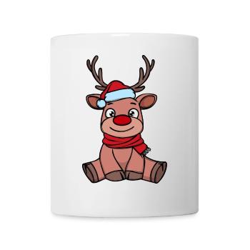 Xmas Rentier Weihnachten - Tasse - Weiß - Vorne
