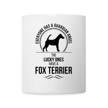 FOX TERRIER Guardian Angel Hundespruch Wilsigns - Mug blanc - blanc - Devant