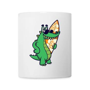 Cool Tier Krokodil - Tasse - Weiß - Vorne