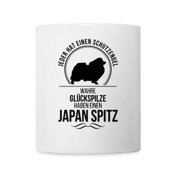 JAPAN SPITZ Schutzengel Hunde Spruch Wilsigns - Tasse - Weiß - Vorne