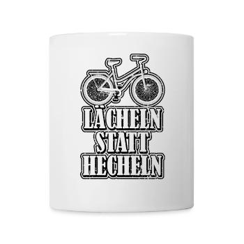 Lächeln statt hecheln - Tasse - Weiß - Vorne