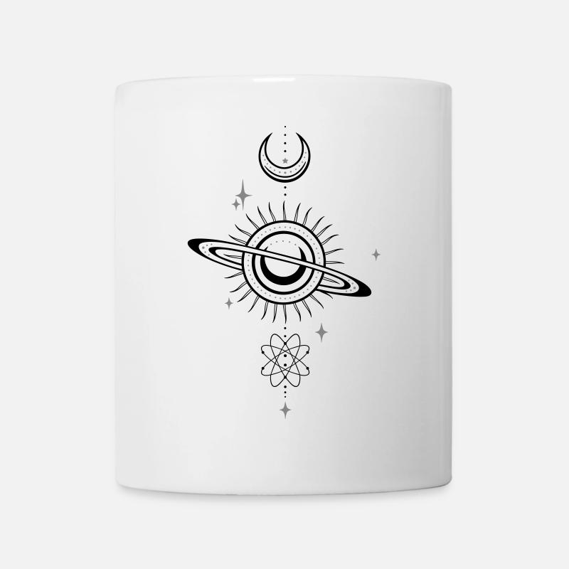 Universum Galaxie Planeten Atom - Tasse - Weiß