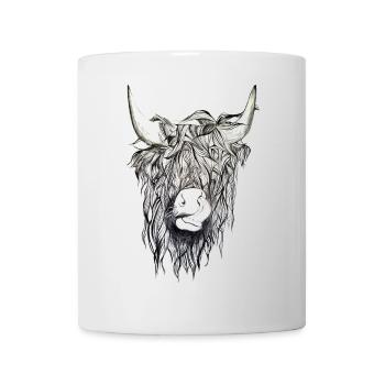 Yak Buffalo Beef Cow Bison Taurus Horn Tongue Bull - Mug - white - Front