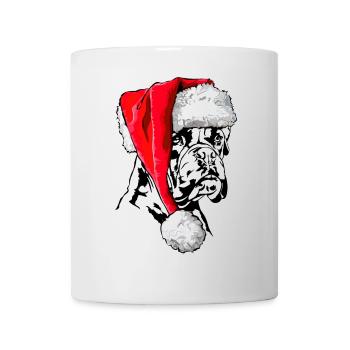 Santa BOXER Hund Weihnachten Hunde Wilsigns - Tasse - Weiß - Vorne