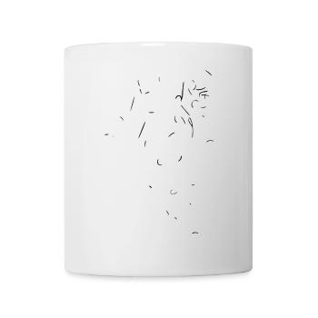 Poils de chat partout - Mug blanc - blanc - Devant