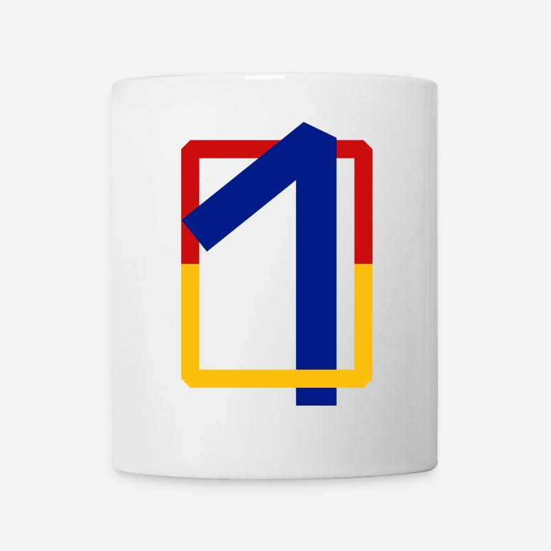 Zehn kantig - Tasse - Weiß